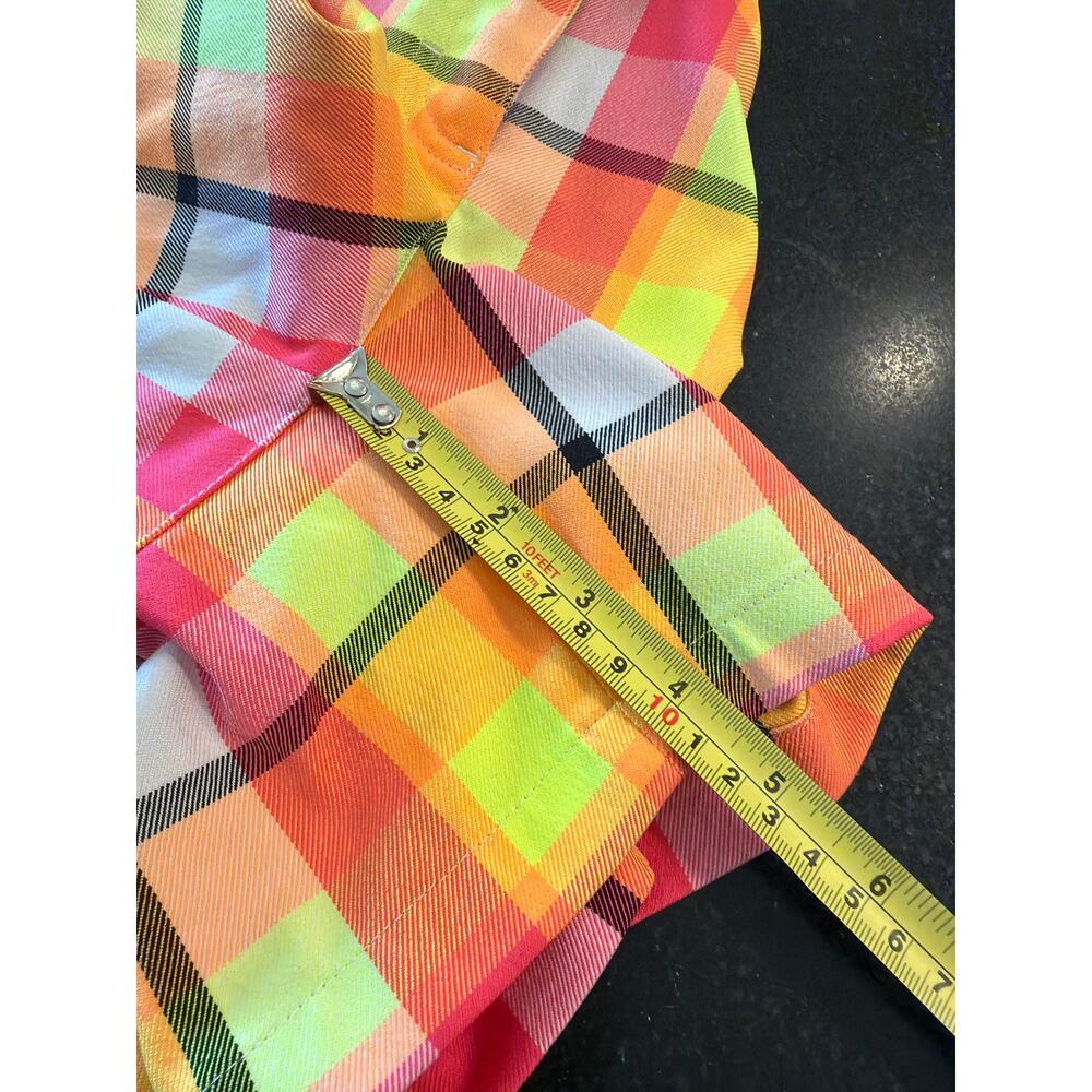 Slazenger Golf ladies Neon Plain pink and yellow shorts SZ 4 - Picture 7 of 10
